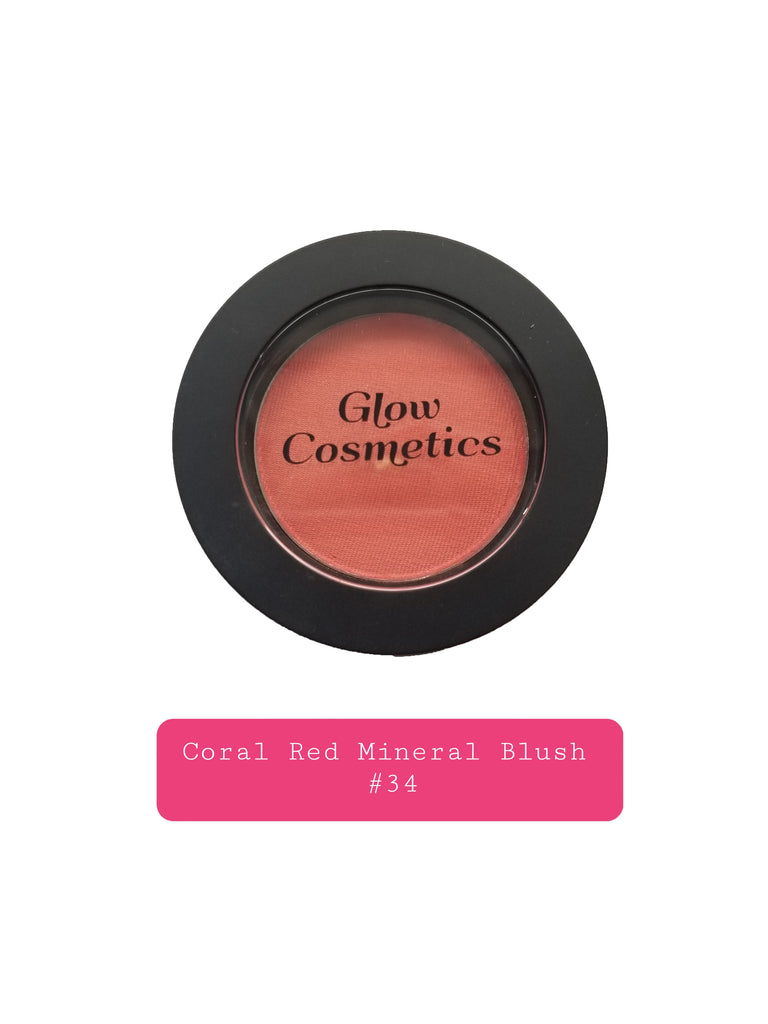 Coral Red Mineral Blush #34