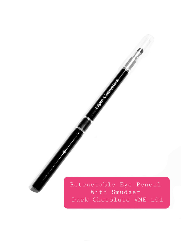Retractable Eye Pencil with Smudger Dark Chocolate #ME-101